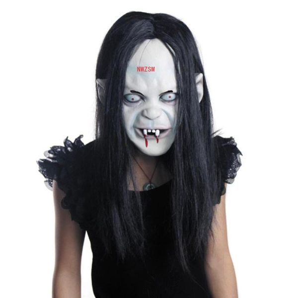 party masks halloween cosplay scary latex mask zombie women with hair decoration prop mascherina
party masks halloween cosplay scary latex mask zombie women with hair decoration prop mascherina