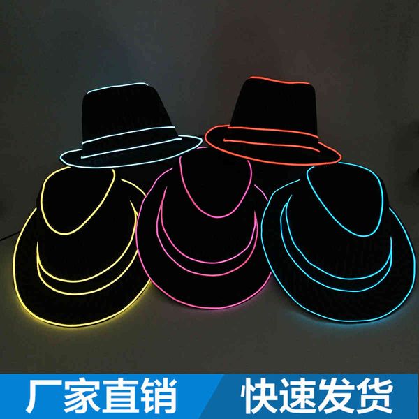 hats new pure cotton led light-emitting men's sunshade light-emitting jazz party dance wedding supplies
hats new pure cotton led light-emitting men's sunshade light-emitting jazz party dance wedding supplies