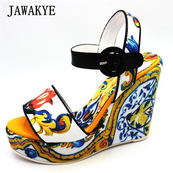 dress shoes vintage bohemia totem painting platform sandals women peep toe wedge high heels ankle strap summer party woman, Black
dress shoes vintage bohemia totem painting platform sandals women peep toe wedge high heels ankle strap summer party woman, Black