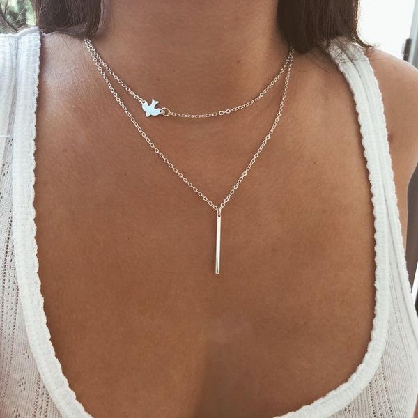 pendant necklaces fashion necklace chain trendy girl pigeon women multilayer silver color alloy boho jewelry collier
pendant necklaces fashion necklace chain trendy girl pigeon women multilayer silver color alloy boho jewelry collier