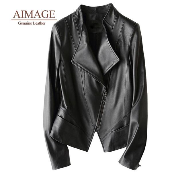 women's leather & faux 100% sheepskin coats for women bomber coat lady real natural outwear pockets oblique zipper style kurtka damska, Black
women's leather & faux 100% sheepskin coats for women bomber coat lady real natural outwear pockets oblique zipper style kurtka damska, Black