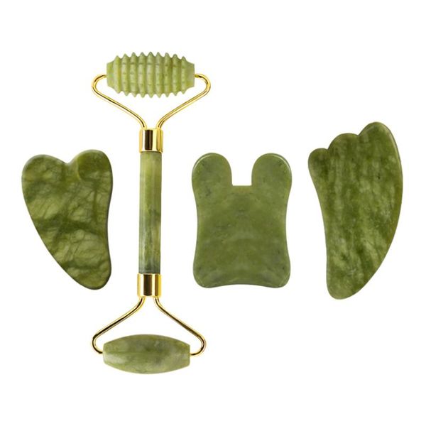 massage stones & rocks natural jade roller guasha board set face massager real stone facial tool gouache scraper kit
massage stones & rocks natural jade roller guasha board set face massager real stone facial tool gouache scraper kit