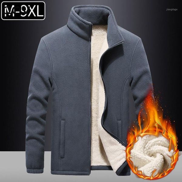 men's jackets autumn winter fashion mens coats zipper fleece warm jacket solid casual coat plus size 7xl 8xl 9xl, Black;brown
men's jackets autumn winter fashion mens coats zipper fleece warm jacket solid casual coat plus size 7xl 8xl 9xl, Black;brown
