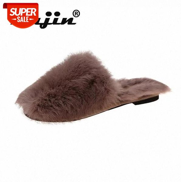 fujin fur slippers women real fox slides furry flat sandals female cute fluffy shoes winter slip on warm house home #fi6j, Black
fujin fur slippers women real fox slides furry flat sandals female cute fluffy shoes winter slip on warm house home #fi6j, Black