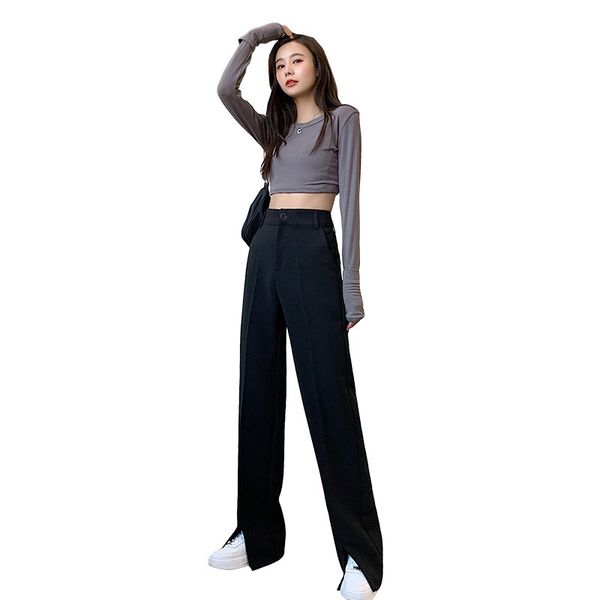 women's pants & capris split trousers spring models women's new style thin and versatile casual wide-leg pants fashion suit biig, Black;white
women's pants & capris split trousers spring models women's new style thin and versatile casual wide-leg pants fashion suit biig, Black;white