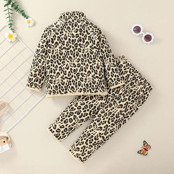 clothing sets baby children's leopard print clothes set girls long sleeve stand collar zipper jacket + elastic waist pants fashion, White
clothing sets baby children's leopard print clothes set girls long sleeve stand collar zipper jacket + elastic waist pants fashion, White