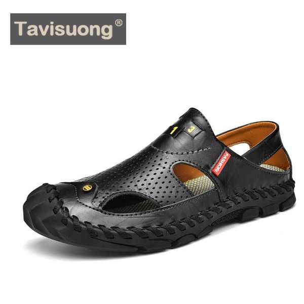 sandals tavisuong 2021 summer men leather outdoor sneaker beach shoes for male breathable flats moccasins plus size 38-46, Black
sandals tavisuong 2021 summer men leather outdoor sneaker beach shoes for male breathable flats moccasins plus size 38-46, Black