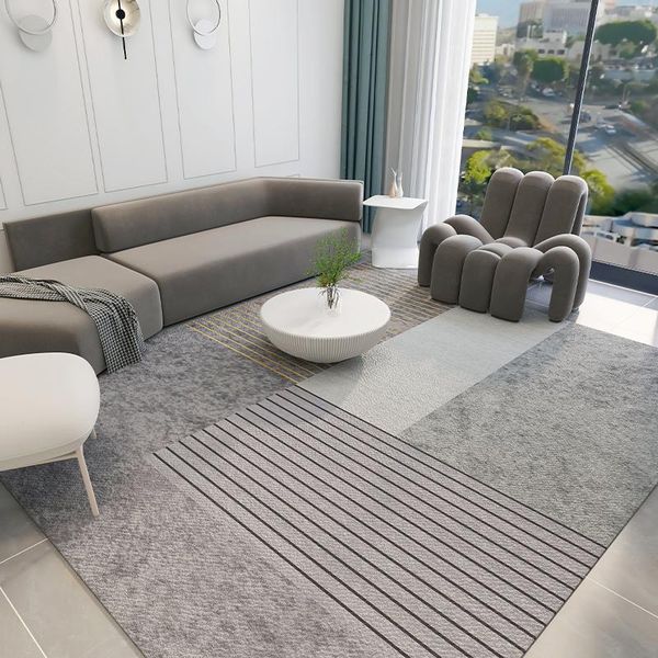 high-class simple modern lamb wool light luxury living room carpet bedside bedroom household floor mats full tapis salon carpets 
high-class simple modern lamb wool light luxury living room carpet bedside bedroom household floor mats full tapis salon carpets
