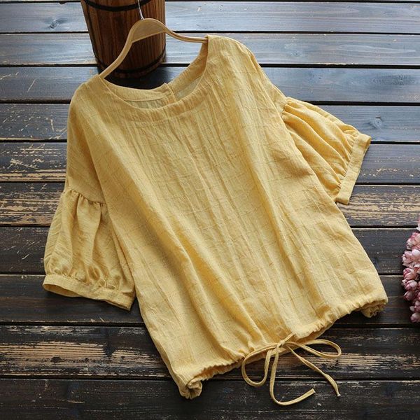 women's blouses & shirts 6000 summer women japan style lantern sleeve shirt hem drawstring o-neck pullover short blouse cotton loose to, White
women's blouses & shirts 6000 summer women japan style lantern sleeve shirt hem drawstring o-neck pullover short blouse cotton loose to, White
