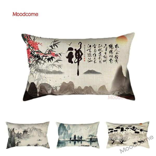 cushion/decorative pillow chinese traditional ink calligraphy river boat scene painting leisure teahouse decoration case linen sofa cushion
cushion/decorative pillow chinese traditional ink calligraphy river boat scene painting leisure teahouse decoration case linen sofa cushion