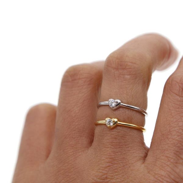 wedding rings style pure 925 sterling silver mini heart simple design minimal lover gift girl women minimalist delicate classic ring, Slivery;golden
wedding rings style pure 925 sterling silver mini heart simple design minimal lover gift girl women minimalist delicate classic ring, Slivery;golden