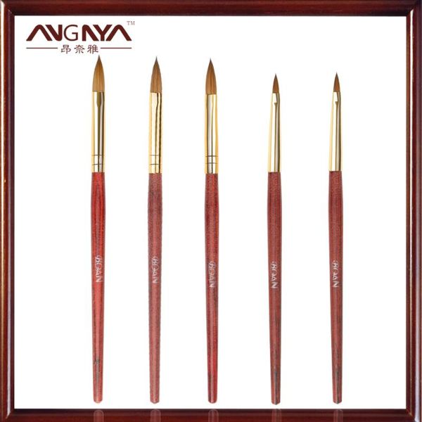nail brushes angnya pro brush mahogany rod handle art design painting drawing polishing uv gel line pen tool round head, Yellow
nail brushes angnya pro brush mahogany rod handle art design painting drawing polishing uv gel line pen tool round head, Yellow