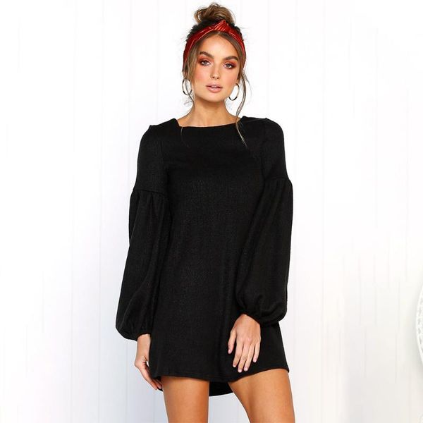 casual dresses lantern sleeve knitted dress plus size loose solid color o-neck mini autumn thin streetwear woman robe, Black;gray
casual dresses lantern sleeve knitted dress plus size loose solid color o-neck mini autumn thin streetwear woman robe, Black;gray