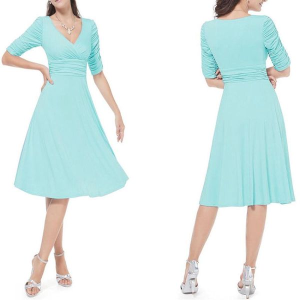 women retro pleated dresses audrey hepburn 50s draped vintage summer 3/4 sleeve v-neck slim vestido de festa casual, Black;gray
women retro pleated dresses audrey hepburn 50s draped vintage summer 3/4 sleeve v-neck slim vestido de festa casual, Black;gray