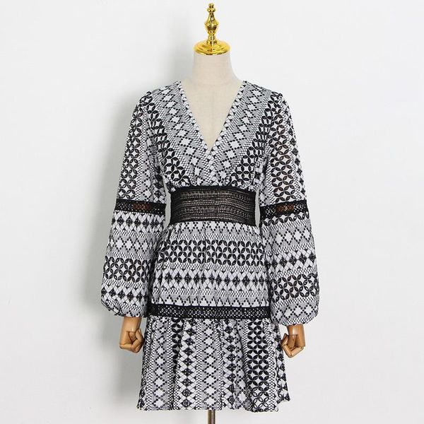 casual dresses seebeautiful print hollow out lace stitching loose dress v-neck lantern sleeve women summer 2021 fashion g111, Black;gray
casual dresses seebeautiful print hollow out lace stitching loose dress v-neck lantern sleeve women summer 2021 fashion g111, Black;gray