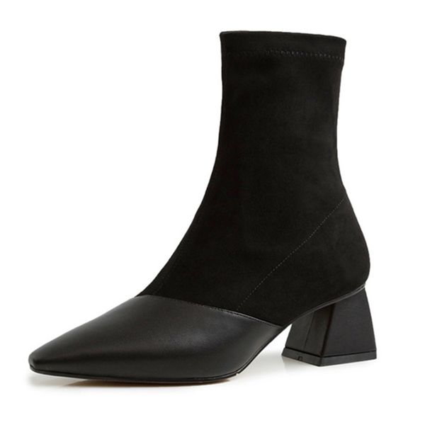 asumer women's come herd+ genuine leather shoes mixed colors fashion winter elastic boots ladies, Black
asumer women's come herd+ genuine leather shoes mixed colors fashion winter elastic boots ladies, Black