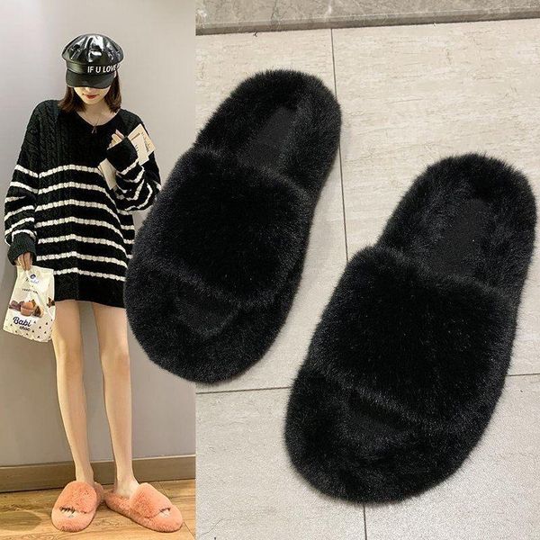 slippers 2021 plush iadies home fluffy ladies casual and comfortable large size flat sandals cute indoor flip-flops, Black
slippers 2021 plush iadies home fluffy ladies casual and comfortable large size flat sandals cute indoor flip-flops, Black