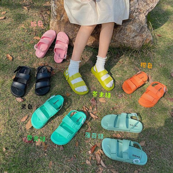sandals women's outer wear spring and summer 2021 style candy-colored student flat-bottomed simple shoes, Black
sandals women's outer wear spring and summer 2021 style candy-colored student flat-bottomed simple shoes, Black