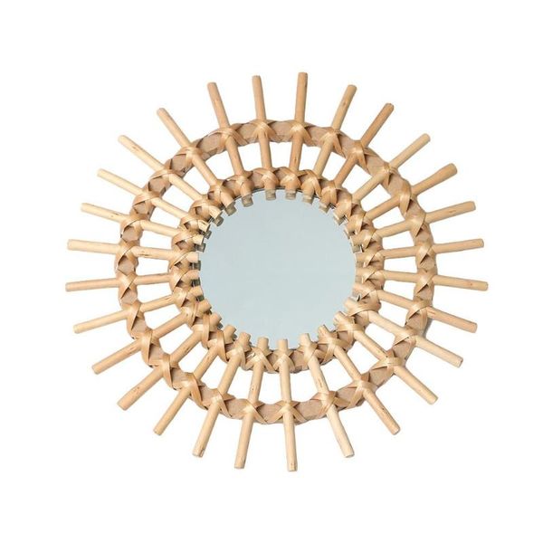 mirrors sun shape decorative mirror rattan innovative art decoration round makeup dressing bathroom wall hanging
mirrors sun shape decorative mirror rattan innovative art decoration round makeup dressing bathroom wall hanging