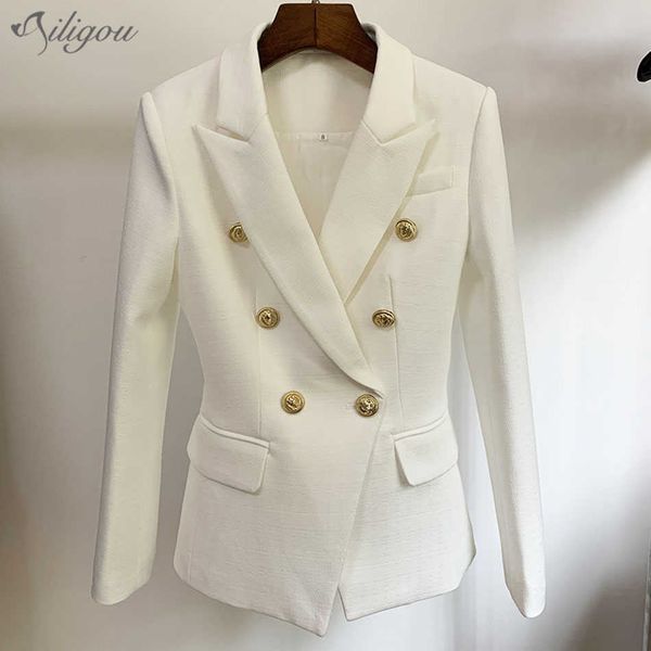cotton linen blazer women jackets coat blue black white mint green double breasted work business women's blazers 210527, White;black
cotton linen blazer women jackets coat blue black white mint green double breasted work business women's blazers 210527, White;black