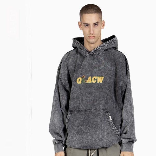 men's hoodies & sweatshirts autumn and winter tide brand embroidery heavy wash water make old retro hoodie, Black
men's hoodies & sweatshirts autumn and winter tide brand embroidery heavy wash water make old retro hoodie, Black