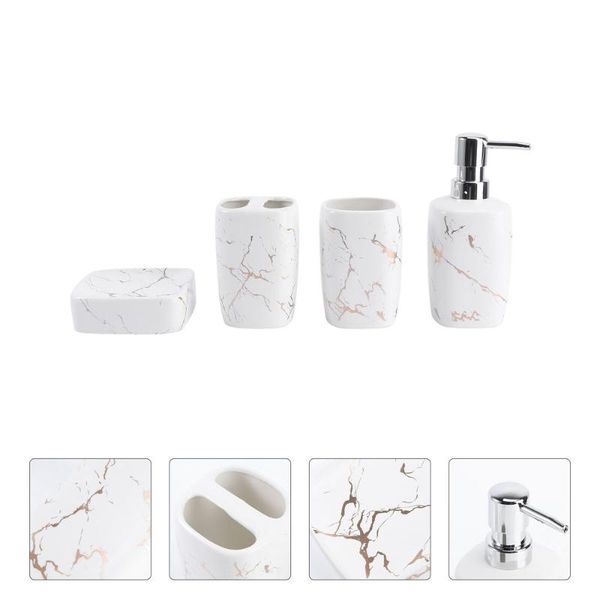 bath accessory set 1set lotion bottle soap dish toothbrush rack bathroom sanitary ware products
bath accessory set 1set lotion bottle soap dish toothbrush rack bathroom sanitary ware products