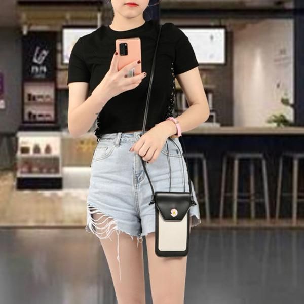 card holders women shoulder crossbody bag pu leather magnetic buckle for mobile phone cards bmf88, Brown;gray
card holders women shoulder crossbody bag pu leather magnetic buckle for mobile phone cards bmf88, Brown;gray