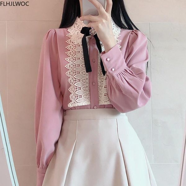 womens basic office lady work wear cute vintage bow tie white lace single breasted button solid pink shirts blouses women's &
womens basic office lady work wear cute vintage bow tie white lace single breasted button solid pink shirts blouses women's &