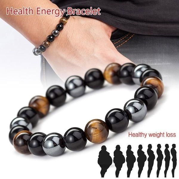 beaded, strands magnetic tiger eye beaded bracelet hematite black obsidian stone for couples health balance healing jewelry
beaded, strands magnetic tiger eye beaded bracelet hematite black obsidian stone for couples health balance healing jewelry