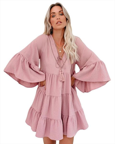 summer pink elegant midi womens dresses ruffle mini vintage sweet v neck party clothes robe femme y2k vestidos, Black;gray
summer pink elegant midi womens dresses ruffle mini vintage sweet v neck party clothes robe femme y2k vestidos, Black;gray