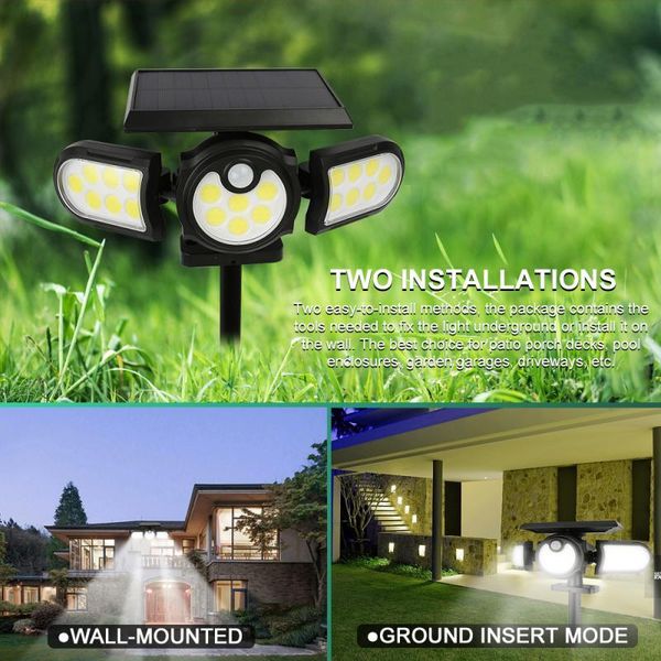 lawn lamps 2.5w led solar lights outdoor garden three-head split wall lamp waterproof human body induction light garage lighting
lawn lamps 2.5w led solar lights outdoor garden three-head split wall lamp waterproof human body induction light garage lighting