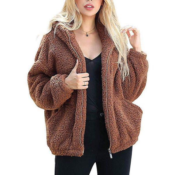 women's jackets fluffy women coats faux wool blend warm winter jacket coat zip up long sleeve oversized fashion outerwear fur, Black;brown
women's jackets fluffy women coats faux wool blend warm winter jacket coat zip up long sleeve oversized fashion outerwear fur, Black;brown