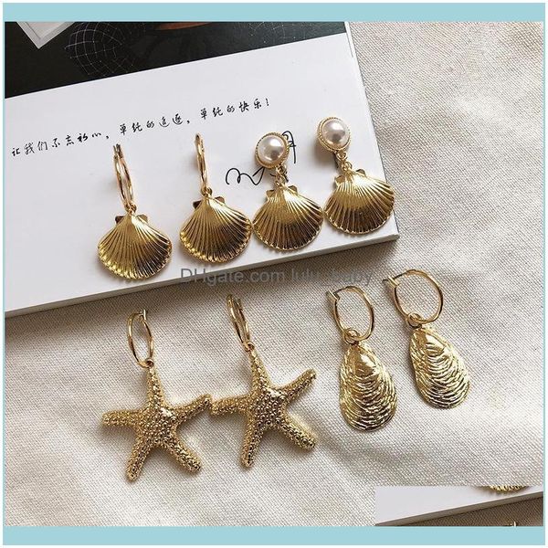 stud jewelrystud gaku metal style ocean wind holiday starfish shell pearl earrings vintage ear trendy pendant1 drop delivery 2021 qrrdt, Golden;silver
stud jewelrystud gaku metal style ocean wind holiday starfish shell pearl earrings vintage ear trendy pendant1 drop delivery 2021 qrrdt, Golden;silver