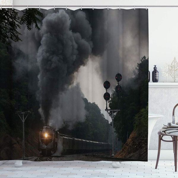 shower curtain a moving steam train with a lot of black steam on the mountain polyester fabric waterproof bath curtains hooks
shower curtain a moving steam train with a lot of black steam on the mountain polyester fabric waterproof bath curtains hooks