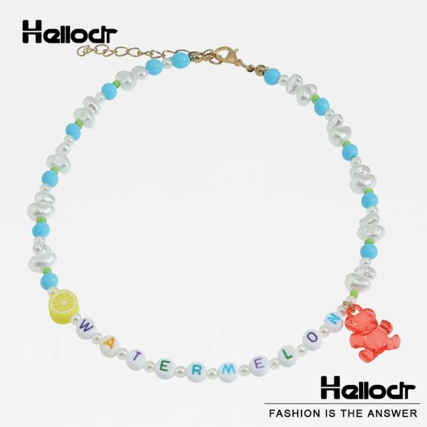 chokers hellodr bear lemon beads letter necklace for women 2021 korea candy color fruit imitation pearl handmade choker jewelry, Golden;silver
chokers hellodr bear lemon beads letter necklace for women 2021 korea candy color fruit imitation pearl handmade choker jewelry, Golden;silver