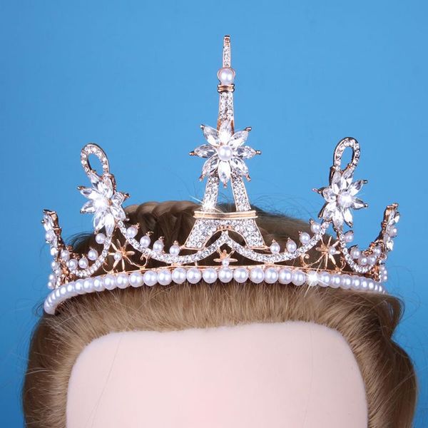 hair clips & barrettes wedding bridal bridesmaid eiffel tower crown tiara crystal imitation pearl headband bride accessories lxh, Golden;silver
hair clips & barrettes wedding bridal bridesmaid eiffel tower crown tiara crystal imitation pearl headband bride accessories lxh, Golden;silver
