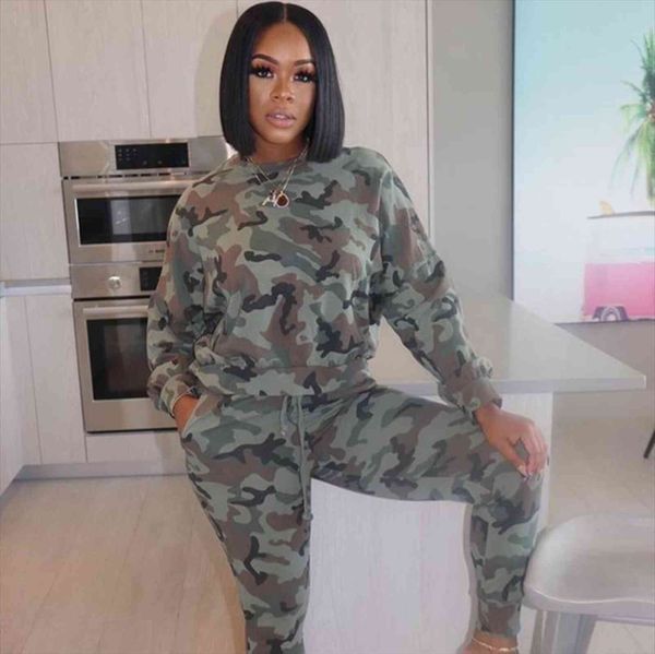 camouflage plus size casual womenpant two piece set tracksuit fall lounge wear matching sets sweat suits 2 pants, White
camouflage plus size casual womenpant two piece set tracksuit fall lounge wear matching sets sweat suits 2 pants, White