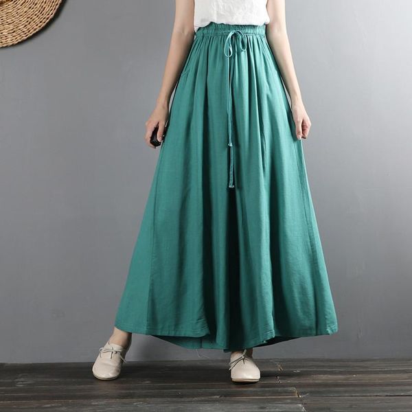 women's pants & capris 2021 spring elegant high waist loose casual cotton linen pants, vintage wide leg ,plus size brand skirt, Black;white
women's pants & capris 2021 spring elegant high waist loose casual cotton linen pants, vintage wide leg ,plus size brand skirt, Black;white