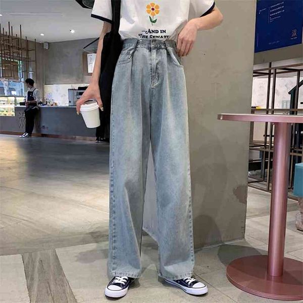 spring casual jeans woman long trousers cowboy female loose streetwear adjustable waist wide leg pants za5546 210427, Blue
spring casual jeans woman long trousers cowboy female loose streetwear adjustable waist wide leg pants za5546 210427, Blue