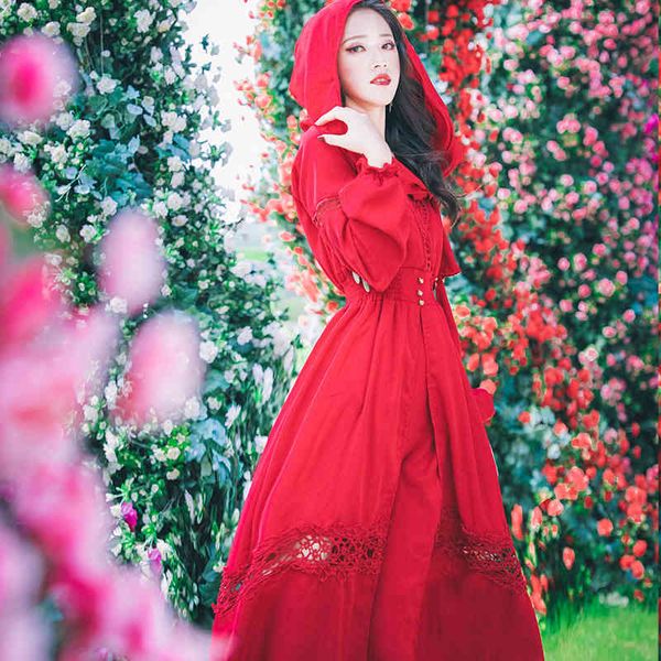 casual dresses fashion hooded dress women's elegant long sleeve lace patchwork wine red vintage party vestidos 6qz8, Black;gray
casual dresses fashion hooded dress women's elegant long sleeve lace patchwork wine red vintage party vestidos 6qz8, Black;gray