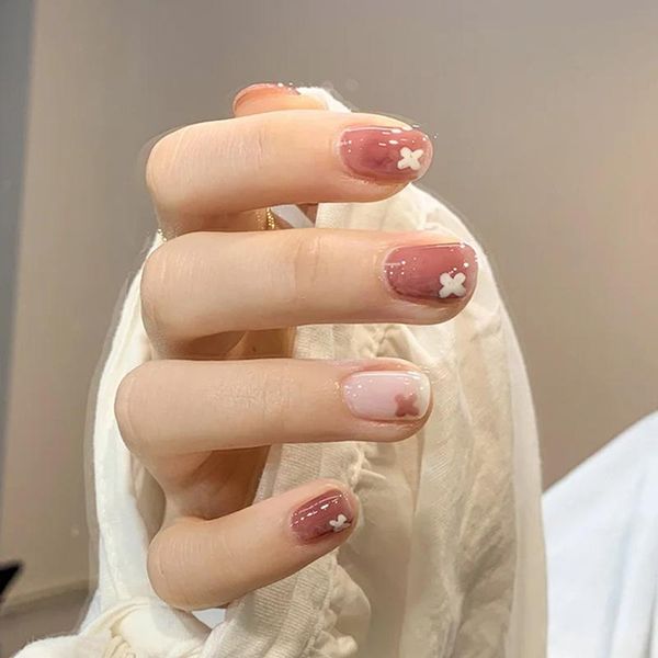 nail gel 24pcs cherry blossom red wear long paragraph fashion manicure patch false nails save time wearable, Red;pink
nail gel 24pcs cherry blossom red wear long paragraph fashion manicure patch false nails save time wearable, Red;pink