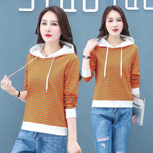 fashion autumn hooded sweater women's spring and korean color matching loose casual coat top, Black
fashion autumn hooded sweater women's spring and korean color matching loose casual coat top, Black