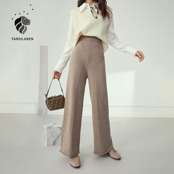 women's pants & capris fansilanen wide leg casual knitted capri women elastic wool loose autumn winter trousers female pleated vintage, Black;white
women's pants & capris fansilanen wide leg casual knitted capri women elastic wool loose autumn winter trousers female pleated vintage, Black;white
