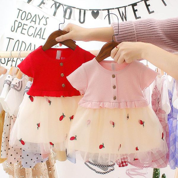 girl's dresses summer baby girls dress tutu princess infant birthday party for born kids clothes vestidos, Red;yellow
girl's dresses summer baby girls dress tutu princess infant birthday party for born kids clothes vestidos, Red;yellow