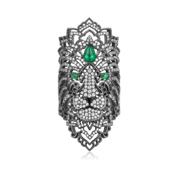 cluster rings sljely 925 sterling silver black dark grey fierce lion ring green eyes cz zircon stones fine feroce collection women jewelry, Golden;silver
cluster rings sljely 925 sterling silver black dark grey fierce lion ring green eyes cz zircon stones fine feroce collection women jewelry, Golden;silver