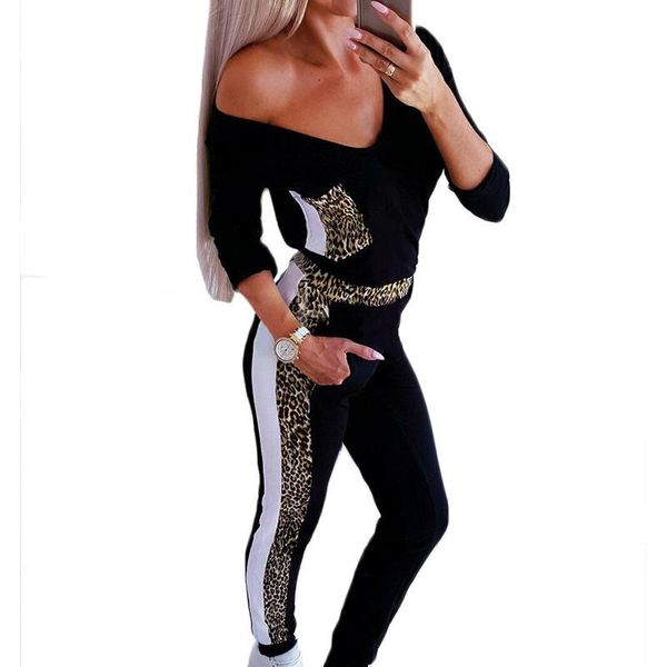 women's jumpsuits & rompers leopard romper clothes set women ladies slim fit workout casual outfits long sleeve v neck patchwork playsu, Black;white
women's jumpsuits & rompers leopard romper clothes set women ladies slim fit workout casual outfits long sleeve v neck patchwork playsu, Black;white