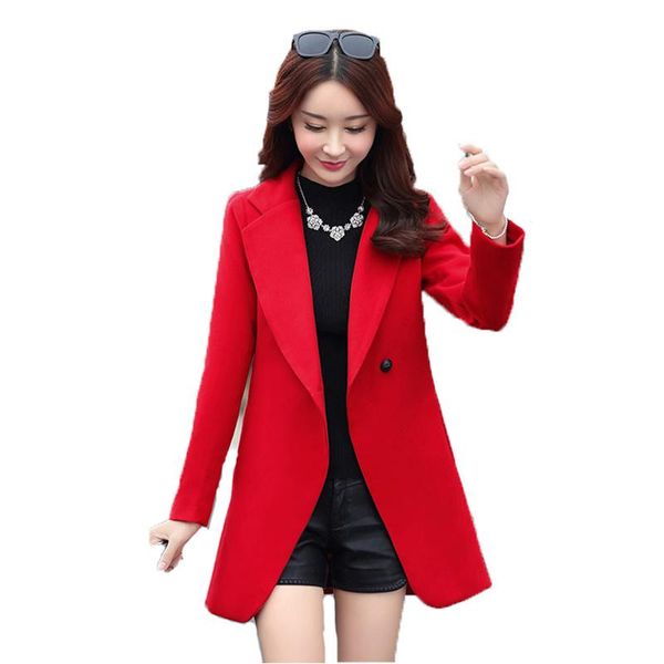 women's wool & blends red woolen coat women 2021 autumn winter plus size slim korean black wine fashion keep warm jacket gh567
women's wool & blends red woolen coat women 2021 autumn winter plus size slim korean black wine fashion keep warm jacket gh567