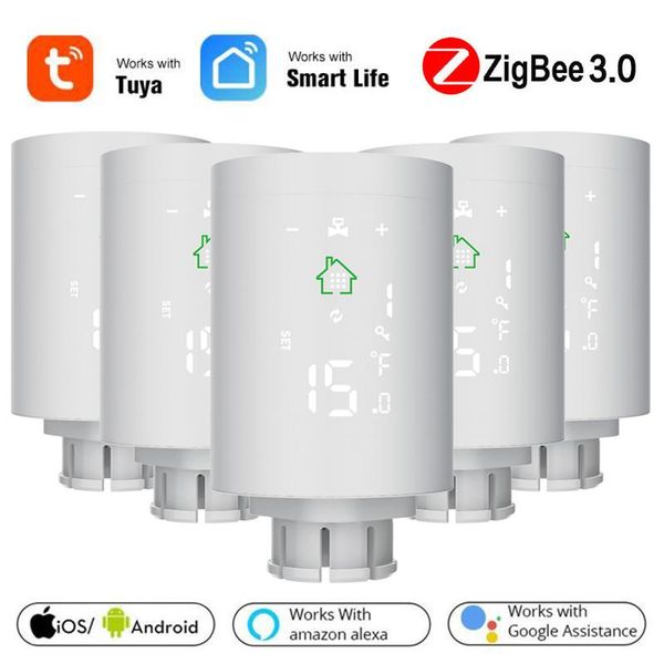 smart home control tuya zigbee3.0 radiator actuator programmable thermostatic valve temperature controller 2mqsetup with alexa
smart home control tuya zigbee3.0 radiator actuator programmable thermostatic valve temperature controller 2mqsetup with alexa