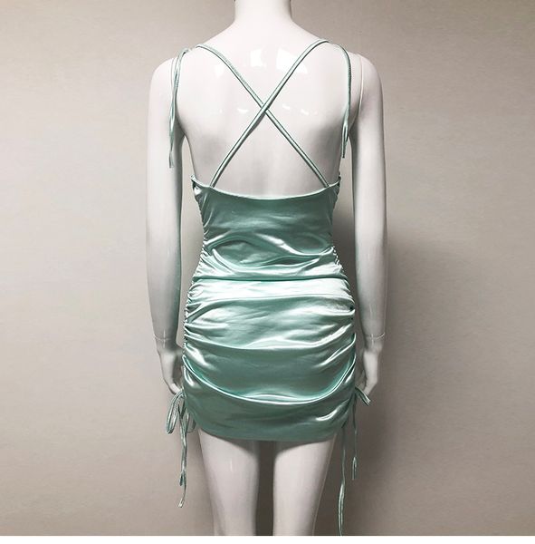 2021colysmo summer dress 2021 women spaghetti straps bodycon dress slim stretch multi wear ruched club satin dress vestidos new, Black;gray
2021colysmo summer dress 2021 women spaghetti straps bodycon dress slim stretch multi wear ruched club satin dress vestidos new, Black;gray