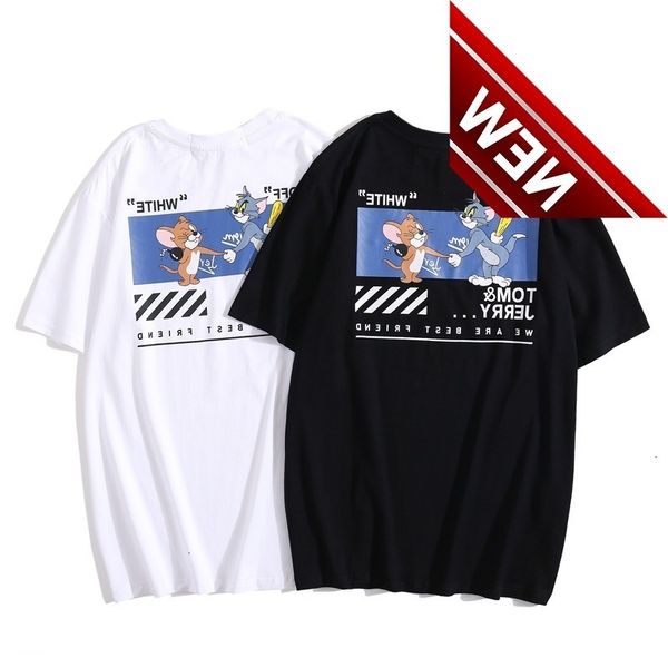 fashion brand short off sleeve cat mouse printing bar line men's women's lovers round neck loose t-shirt, White;black
fashion brand short off sleeve cat mouse printing bar line men's women's lovers round neck loose t-shirt, White;black